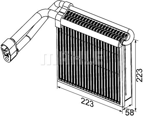 MAHLE Verdampfer, Klimaanlage