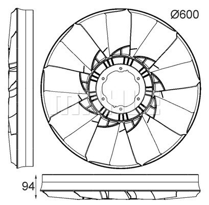 MAHLE Lüfterrad, Motorkühlung