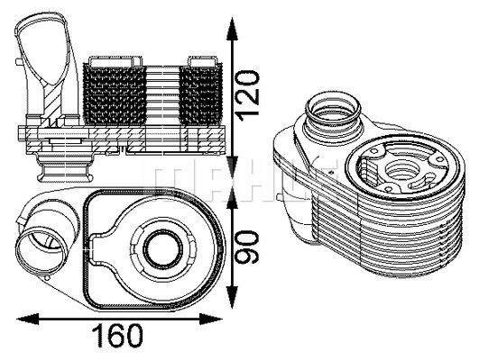 MAHLE Ölkühler, Motoröl