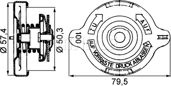 MAHLE Verschlussdeckel, Kühler MAHLE Verschlussdeckel, Kühler