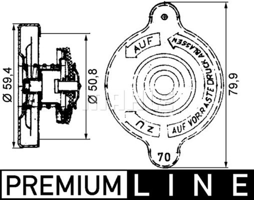 MAHLE Verschlussdeckel, Kühler MAHLE Verschlussdeckel, Kühler