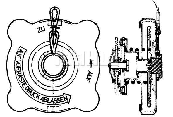 MAHLE Verschlussdeckel, Kühler MAHLE Verschlussdeckel, Kühler