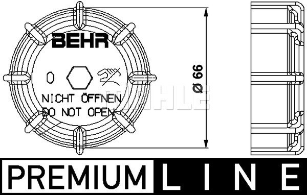 MAHLE Verschlussdeckel, Kühlmittelbehälter