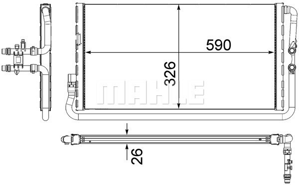MAHLE Niedertemperaturkühler, Ladeluftkühler