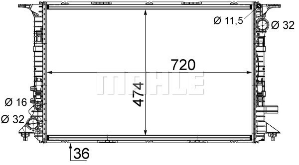 MAHLE Kühler, Motorkühlung
