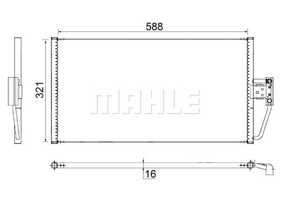 MAHLE Kondensator, Klimaanlage