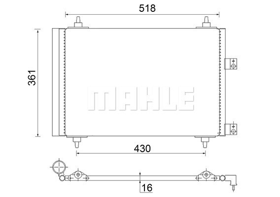 MAHLE Kondensator, Klimaanlage