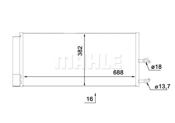 MAHLE Kondensator, Klimaanlage