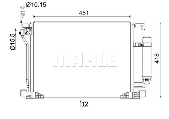 MAHLE Kondensator, Klimaanlage