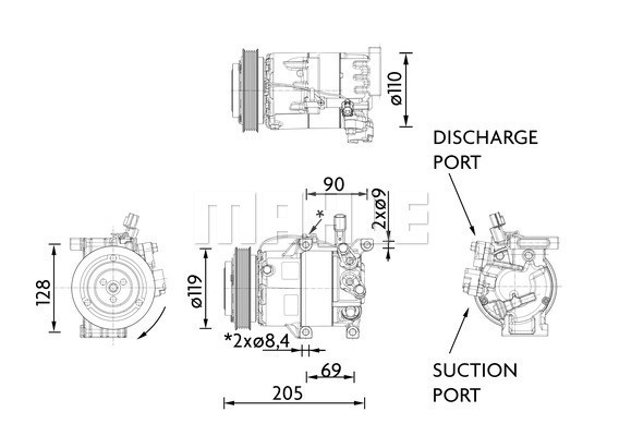 MAHLE Kompressor, Klimaanlage