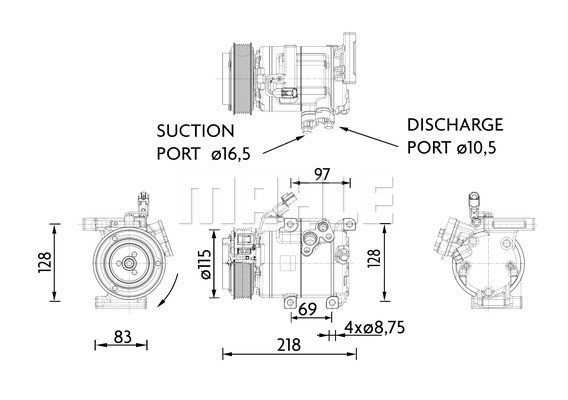 MAHLE Kompressor, Klimaanlage