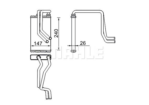 MAHLE Wärmetauscher, Innenraumheizung