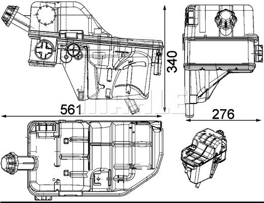 MAHLE Ausgleichsbehälter, Kühlmittel