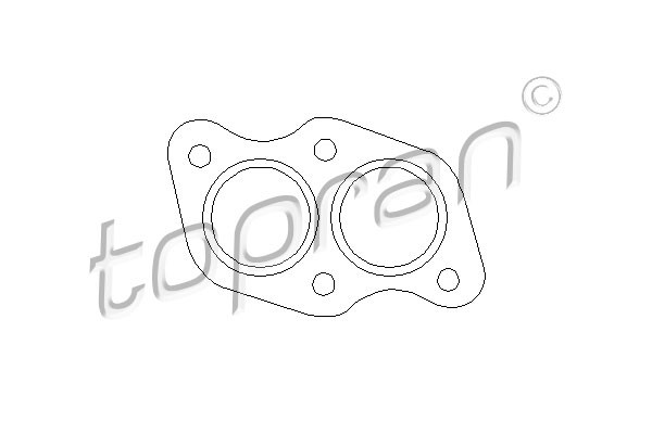 TOPRAN Dichtung, Abgasrohr