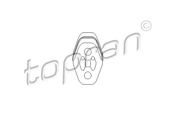 TOPRAN Halter, Schalldämpfer