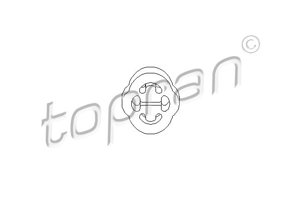 TOPRAN Halter, Schalldämpfer
