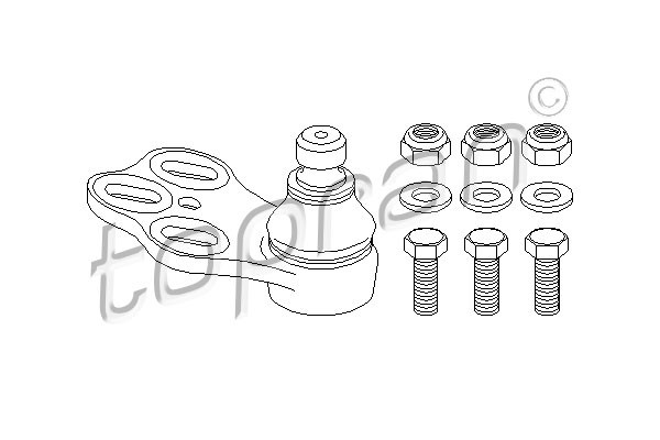 TOPRAN Trag-/Führungsgelenk