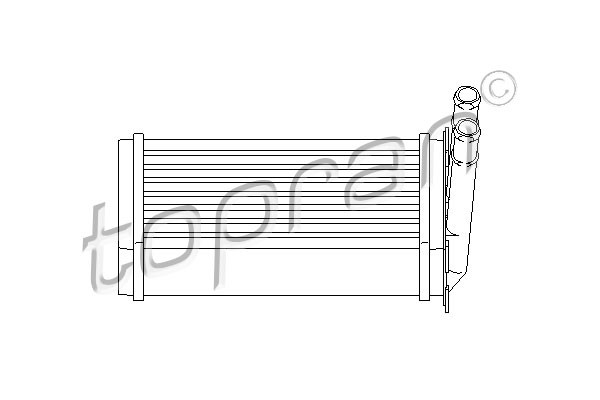 TOPRAN Wärmetauscher, Innenraumheizung