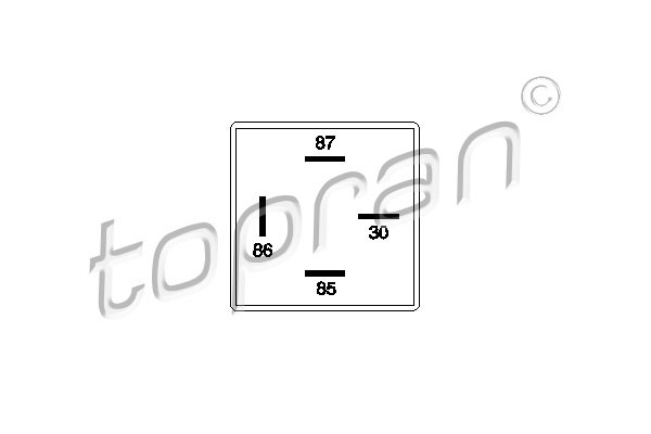 TOPRAN Relais, Kraftstoffpumpe