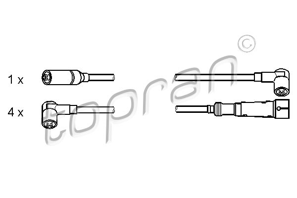 TOPRAN Zündleitungssatz