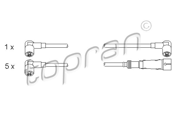 TOPRAN Zündleitungssatz