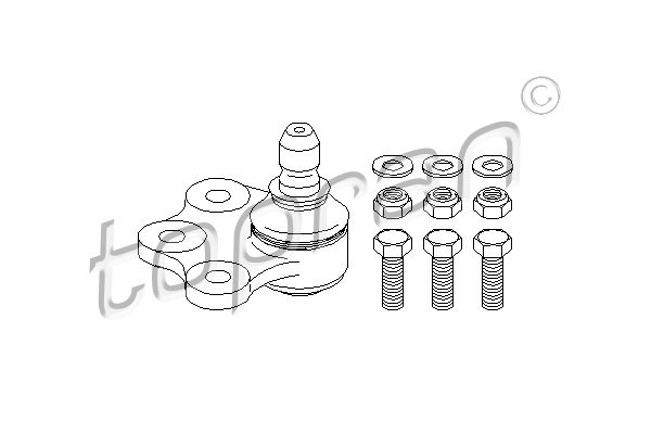 TOPRAN Trag-/Führungsgelenk