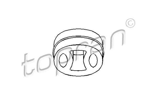 TOPRAN Halter, Schalldämpfer