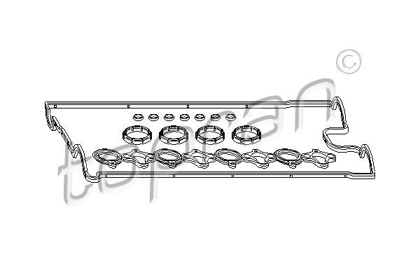 TOPRAN Dichtungssatz, Zylinderkopfhaube