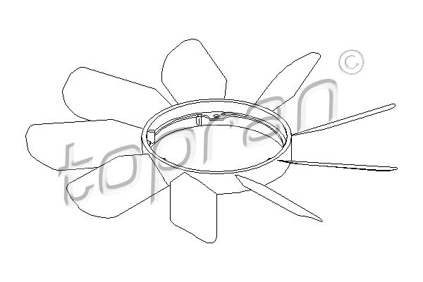 TOPRAN Lüfterrad, Motorkühlung