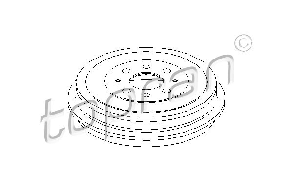 TOPRAN Bremstrommel