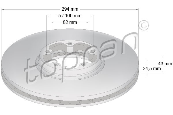TOPRAN Bremsscheibe