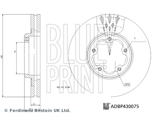 BLUE PRINT Bremsscheibe