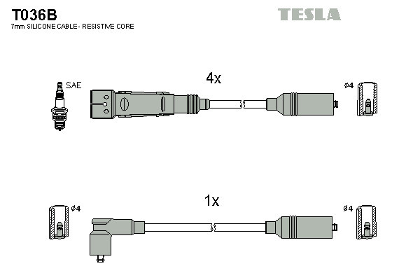 TESLA Zündleitungssatz