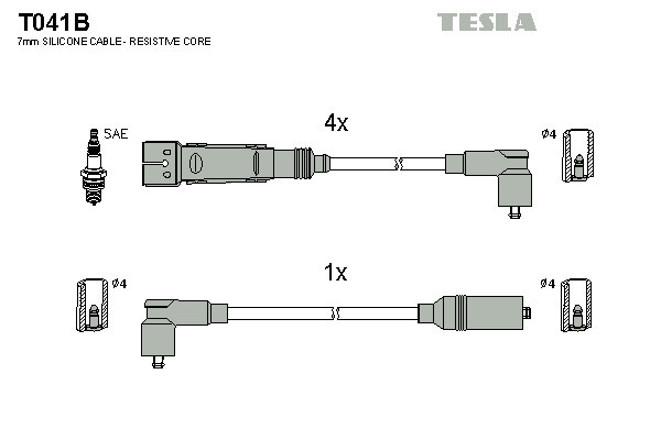 TESLA Zündleitungssatz
