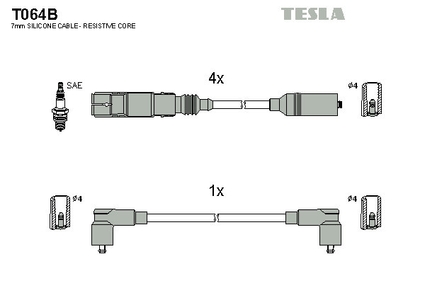 TESLA Zündleitungssatz