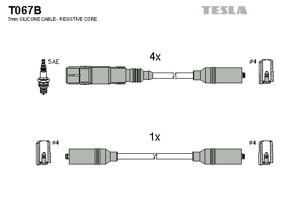 TESLA Zündleitungssatz