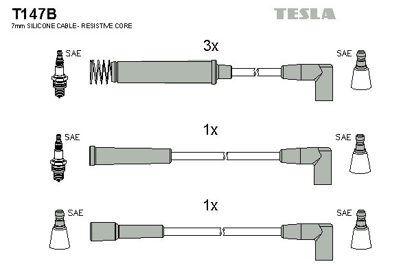 TESLA Zündleitungssatz