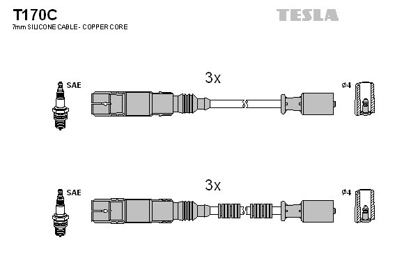 TESLA Zündleitungssatz
