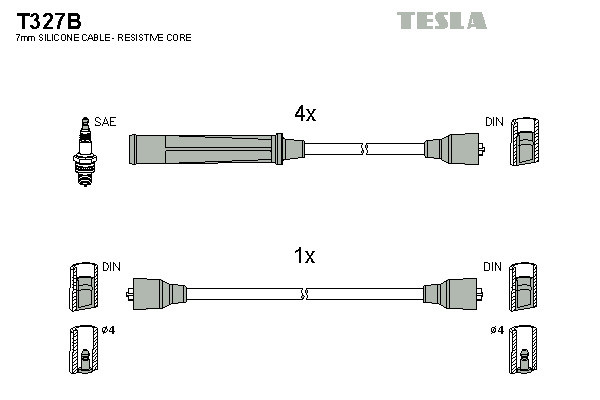 TESLA Zündleitungssatz
