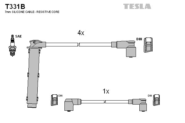 TESLA Zündleitungssatz TESLA Zündleitungssatz