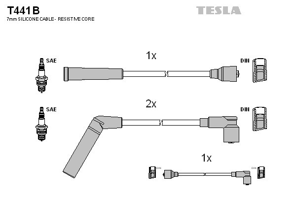 TESLA Zündleitungssatz