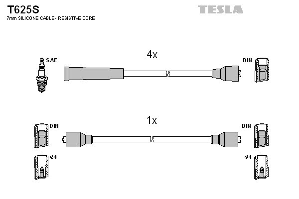TESLA Zündleitungssatz