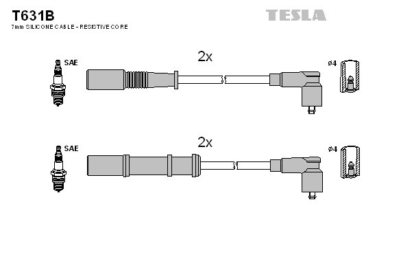 TESLA Zündleitungssatz