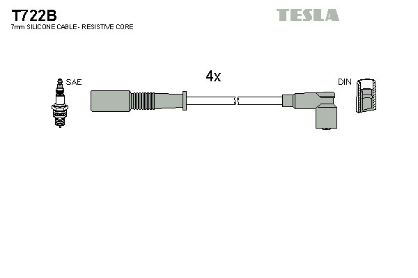 TESLA Zündleitungssatz