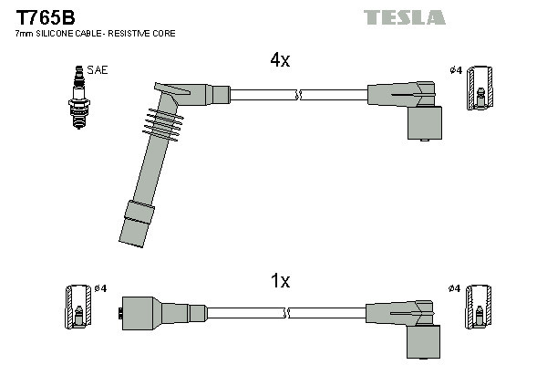 TESLA Zündleitungssatz