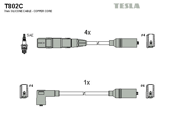 TESLA Zündleitungssatz