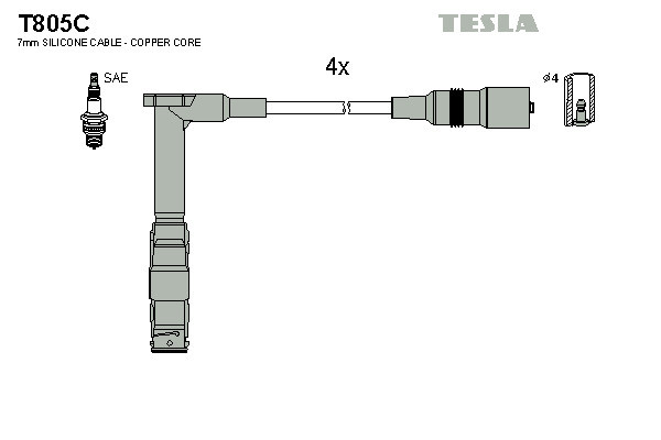 TESLA Zündleitungssatz