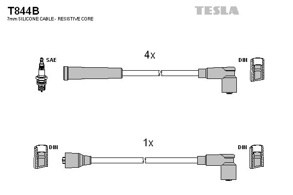 TESLA Zündleitungssatz