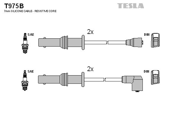 TESLA Zündleitungssatz