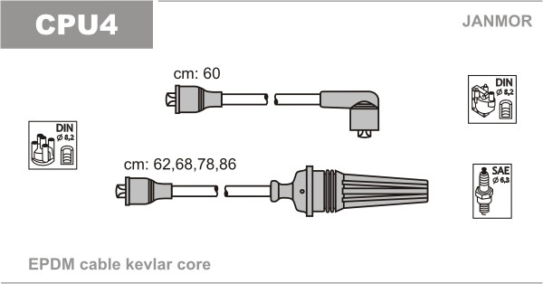 JANMOR Zündleitungssatz